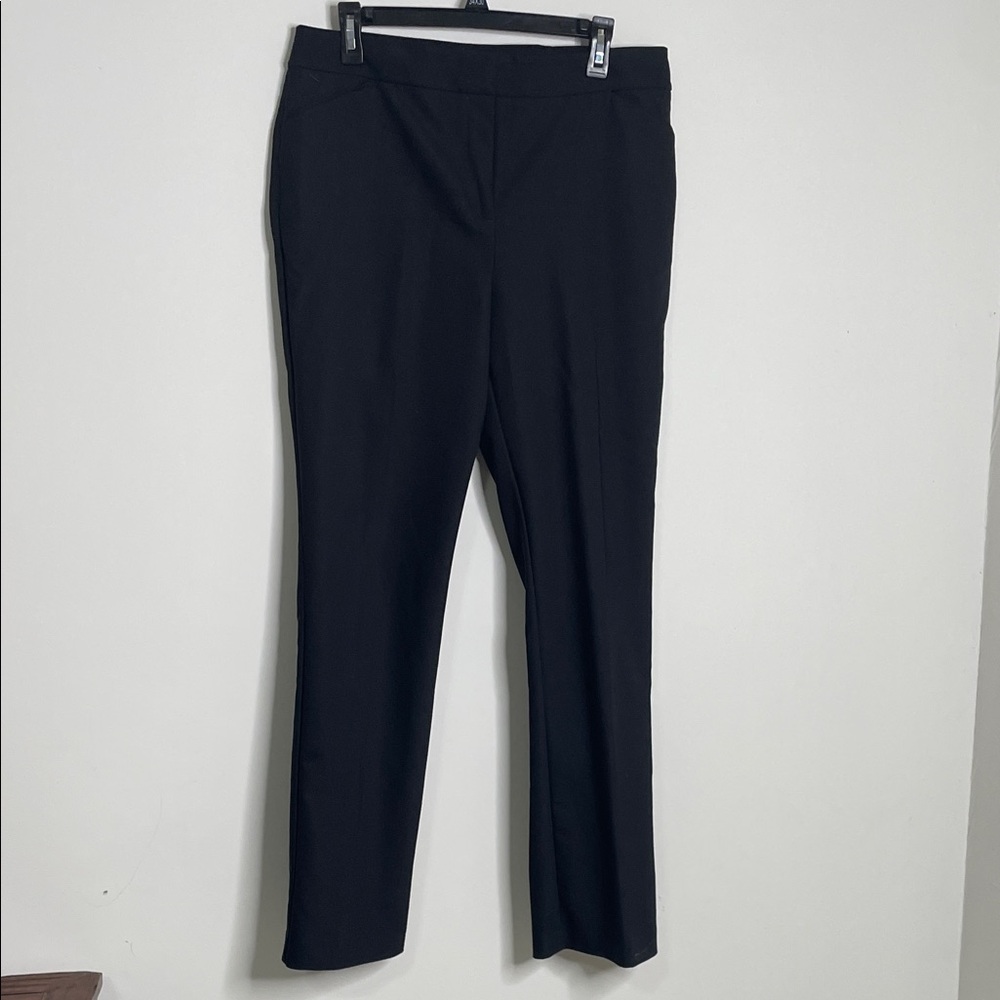 Chico's Elegant Black Straight Leg Pants